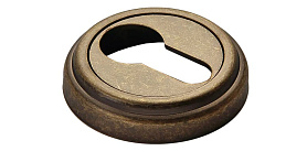 Накладка круглая на ключевой цилиндр Morelli MH-KH-CLASSIC OMB, старая античная бронза
